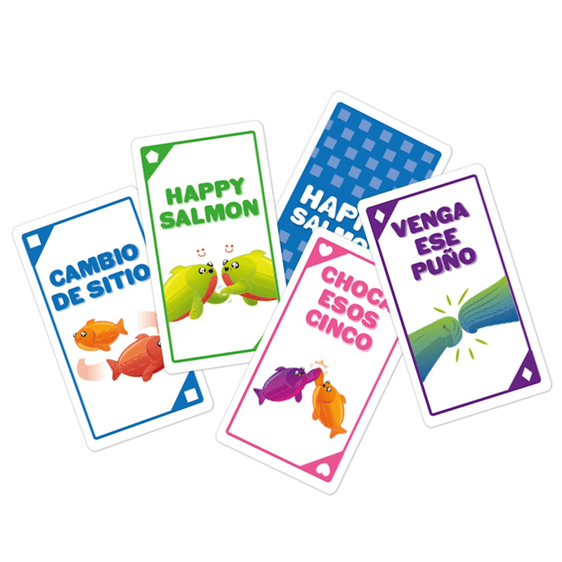 Exploding Kittens Llc  Ekisalm01Es Juego De Mesa Happy Salmon Spanish