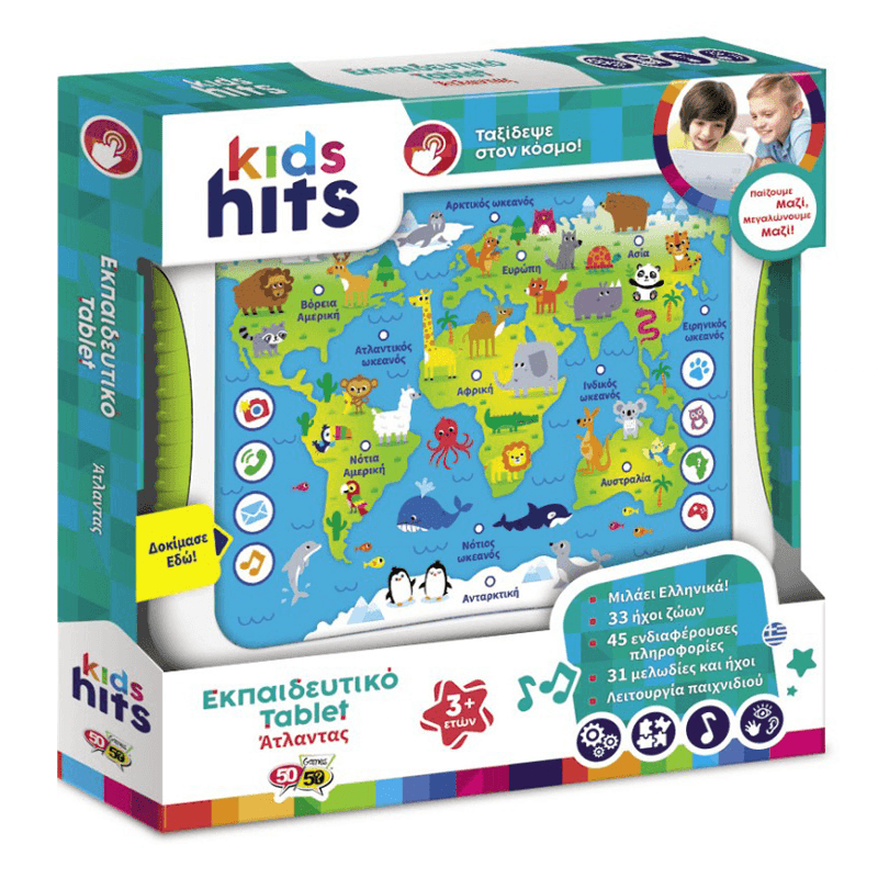 Kids Hits  Kh01-001 Tablet Atlas Animales Interactivo