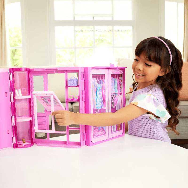 Mattel Barbie Hxd58 Set De Armario De Ensueño Para Muñeca
