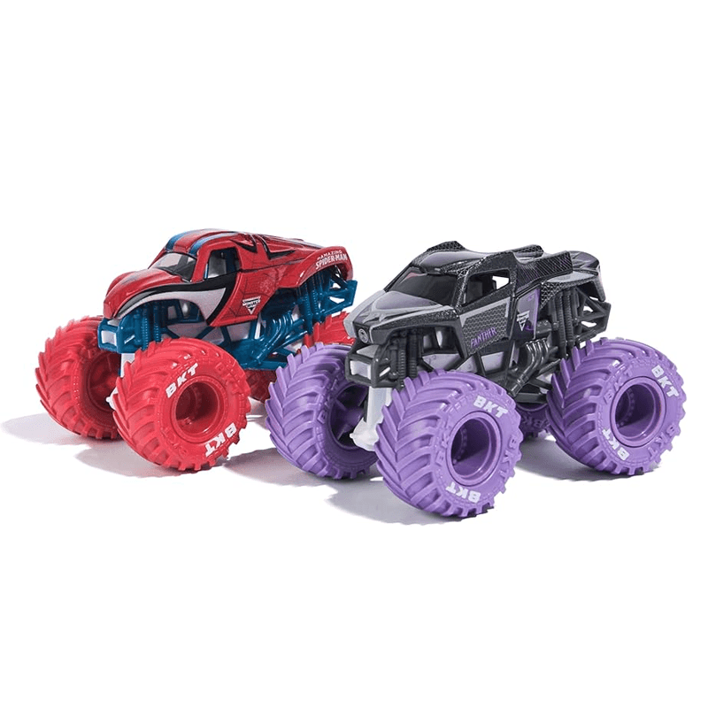 Spin Master Monster Jam 6071940 Vehículo Marvel Spiderman Vs Black Phanter 1:64