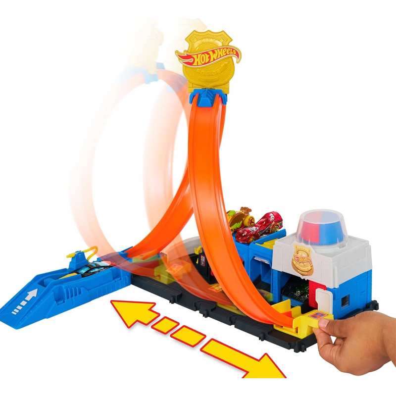 Mattel Hot Wheels Jbm71 Pista Super Estacion De Policia City