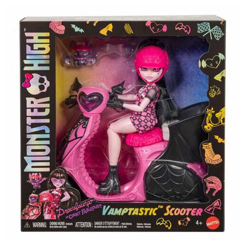 Mattel Monster High Jdr61 Draculaura Con Scooter