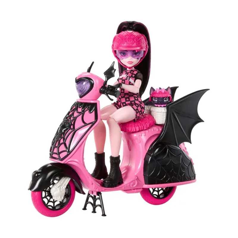 Mattel Monster High Jdr61 Draculaura Con Scooter