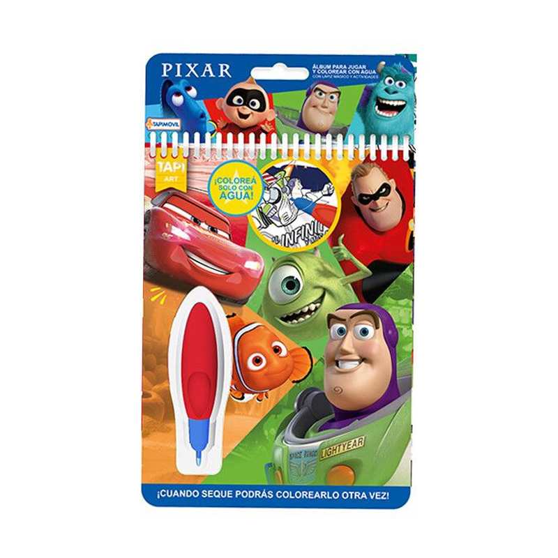 Tapimovil Disney Dpx01134 Libro Para Pintar Magica Agua Wow Pixar