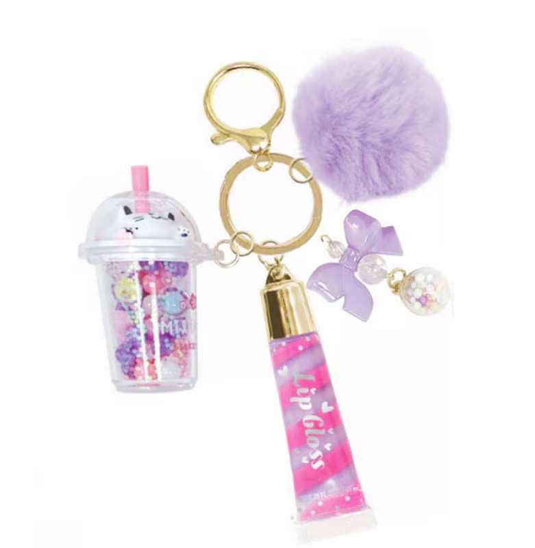 Hot Focus 147Bo Brillo De Labios De Moda Con Llavero Boba