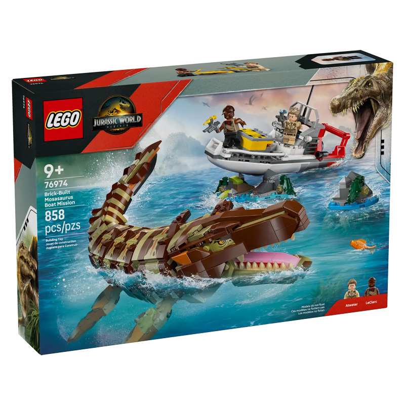 Lego Jurassic World 76974 MisiÑn Naval: Mosasaurus Construible