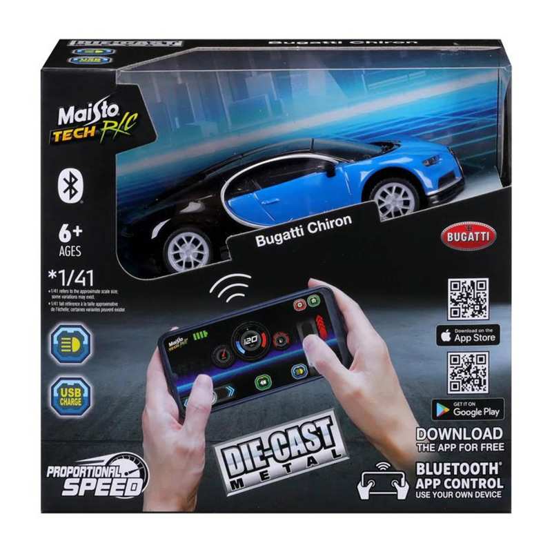 Maisto   Mini Bugatti Chiron A Control Remoto _ Escala 1:41