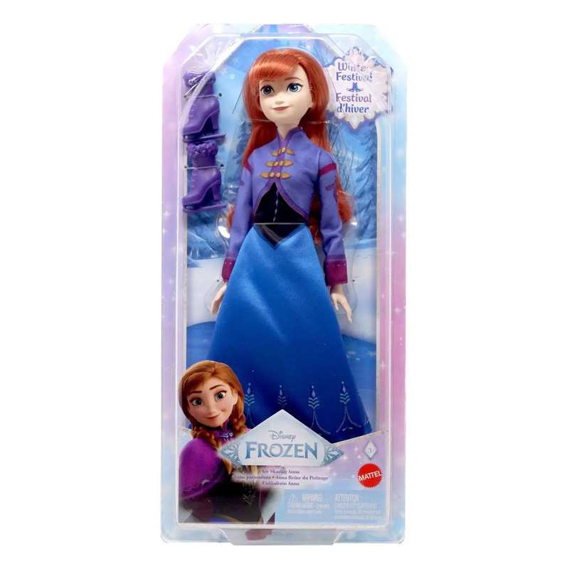 Mattel Frozen Jbg54 Muneca Anna Con Patines De Hielo