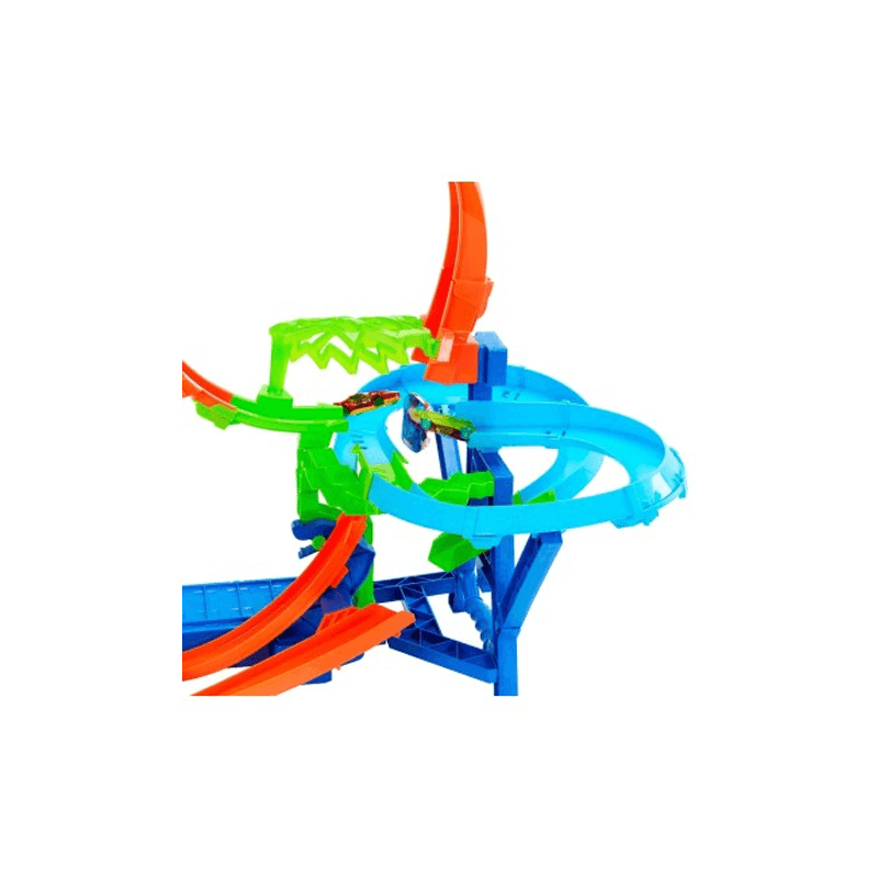 Mattel Hot Wheels Jfd12 Pista De Accion Con Turbo
