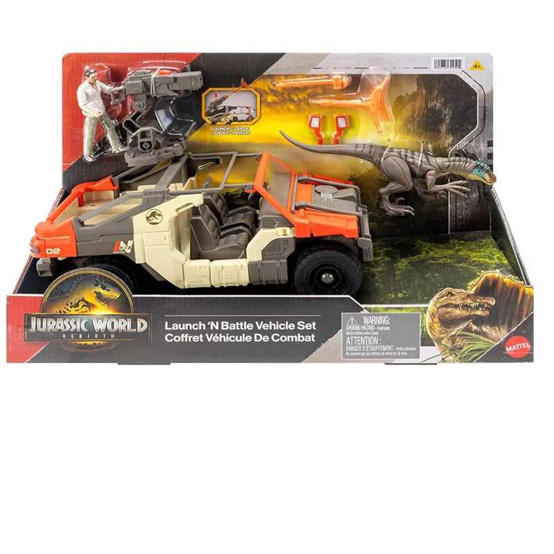 Mattel Jurassic World Jgb59 Jurassic World Vehiculo Con Figura