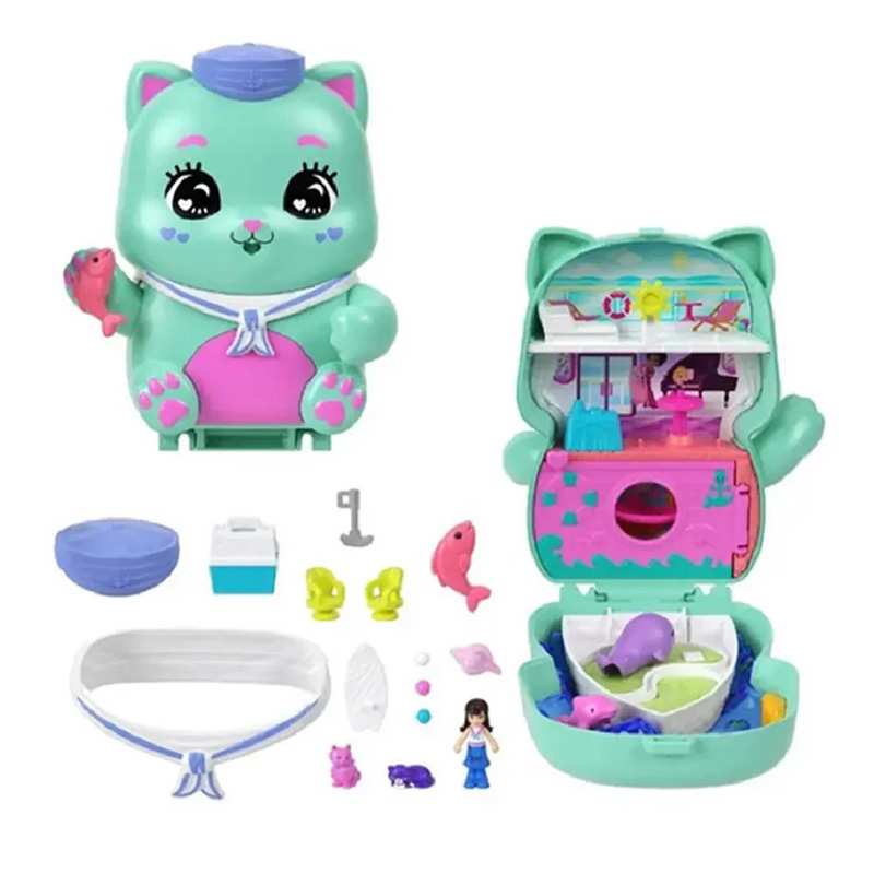 Mattel Imaginext Jgk23 Polly Pocket Estuche Compacto Mundo Animal