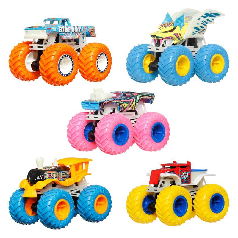 Mattel Hot Wheels Jfx08 Hw Monster Trucks Camion Monstruo Sorpresa Con Efecto Luminoso