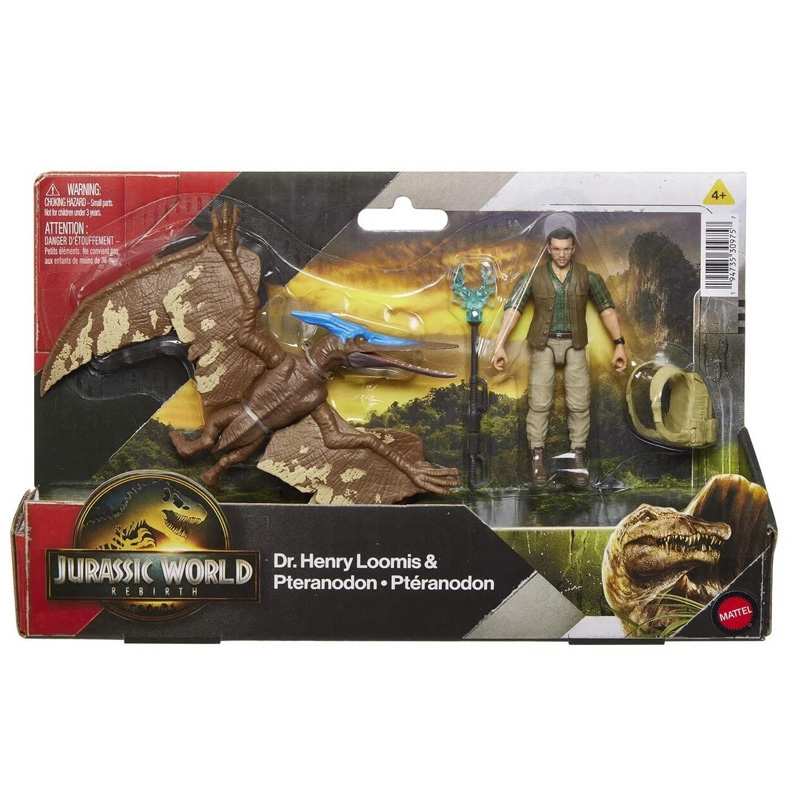 Mattel Jurassic World Jgb82 Jurassic World Pack Humano Dinosaurio Articulado