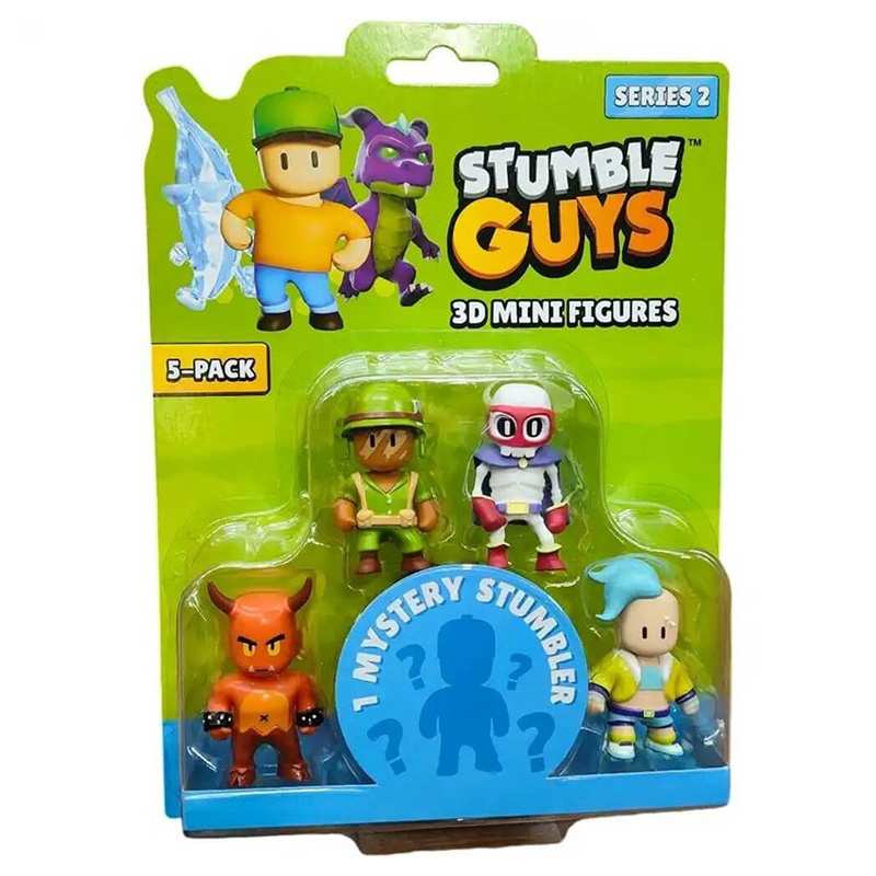 Pmi Kind Word Stumble Guys 438 Set 5 Figuras 3D Stumble Guys Serie 2 Blister