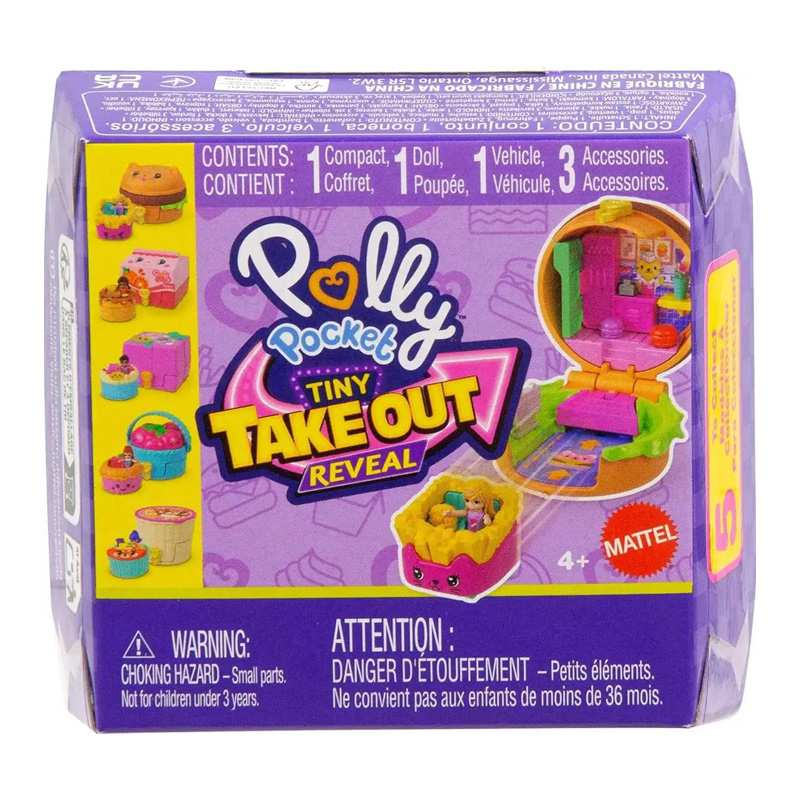 Mattel Polly Pocket Jcr44 Compacto Sorpresa Mini Mundo Comida Rapida