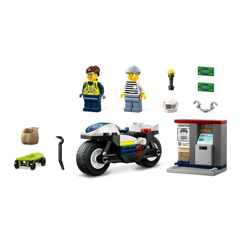 Lego City 60455 Persecucion Moto Policial