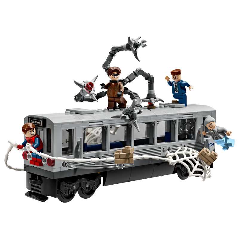 Lego Marvel 76321 Spider Man Vs Doc Ock Escena Tren Subterraneo