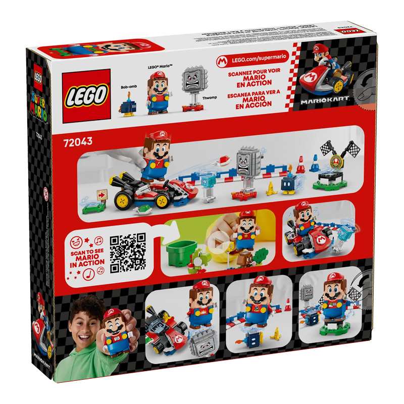 Lego Super Mario Bros 72043 Mario Kart Interactivo Estandar
