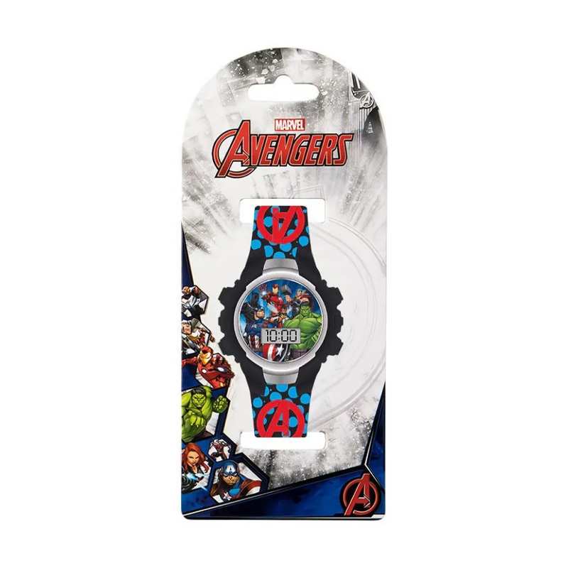 Boing Toys Avengers Avg4588 Reloj Lcd Parpadeante Negro