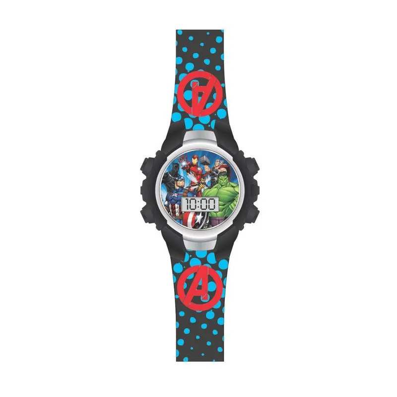 Boing Toys Avengers Avg4588 Reloj Lcd Parpadeante Negro