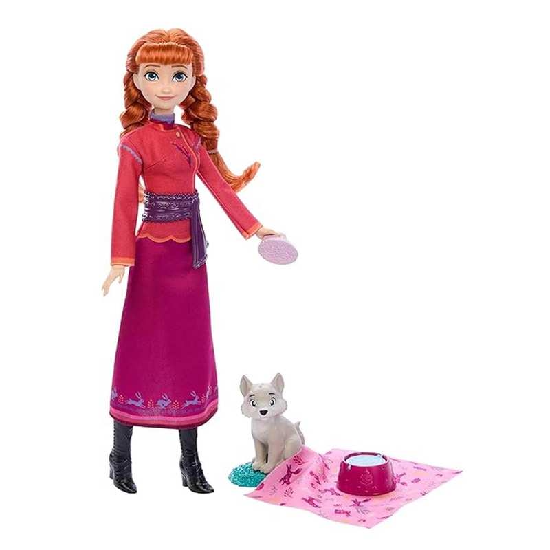 Mattel Frozen Jfg17 Muneca Anna Frozen Con Zorrito Bebe