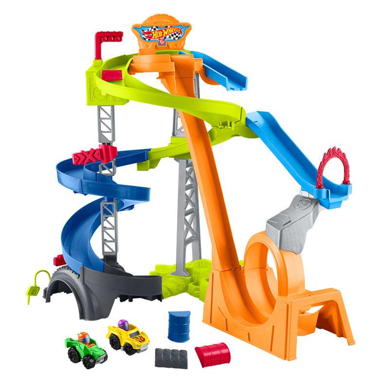 Mattel Fisher Price Hwb37 Pista De Carreras Y Choques Wheelies