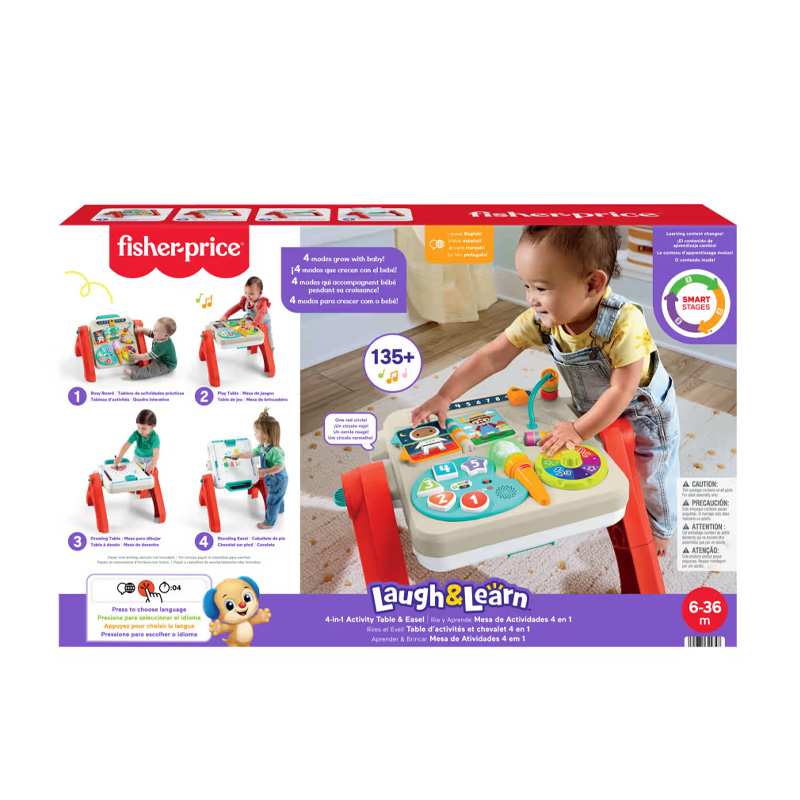 Mattel Fisher Price Jgw86 Mesa De Actividades 4 En 1