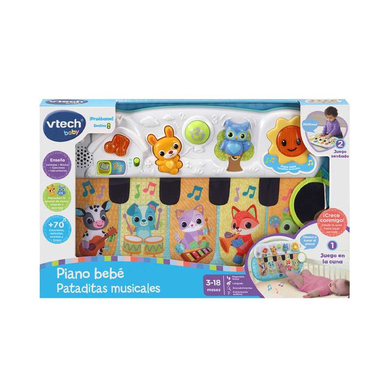 Vtech Baby 80-158167 Piano De Bebe Pataditas Musicales