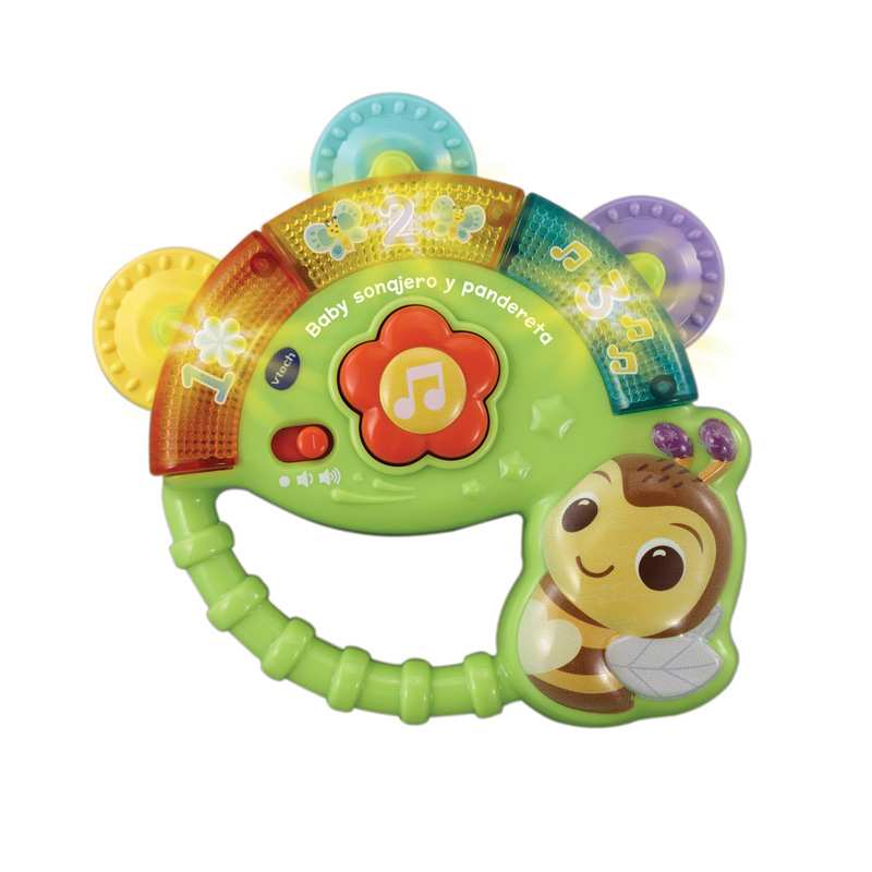 Vtech Baby 80-558622 Sonajero Y Pandereta Abejita Musical Para Bebe