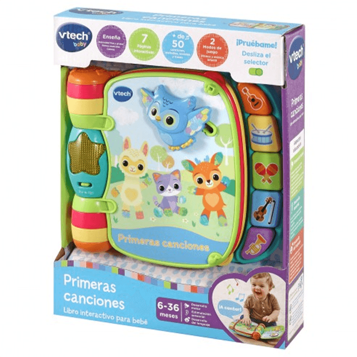 Vtech Baby 80-166777 Libro Interactivo Primeras Canciones Para Bebe