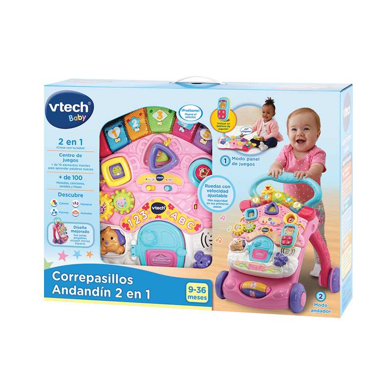 Vtech Baby 80-505657 Andador Andandin 2 En 1 Rosa