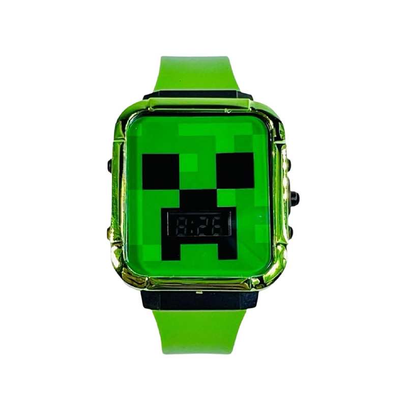 Boing Toys Minecraft Min4284 Reloj Led Correa Verde