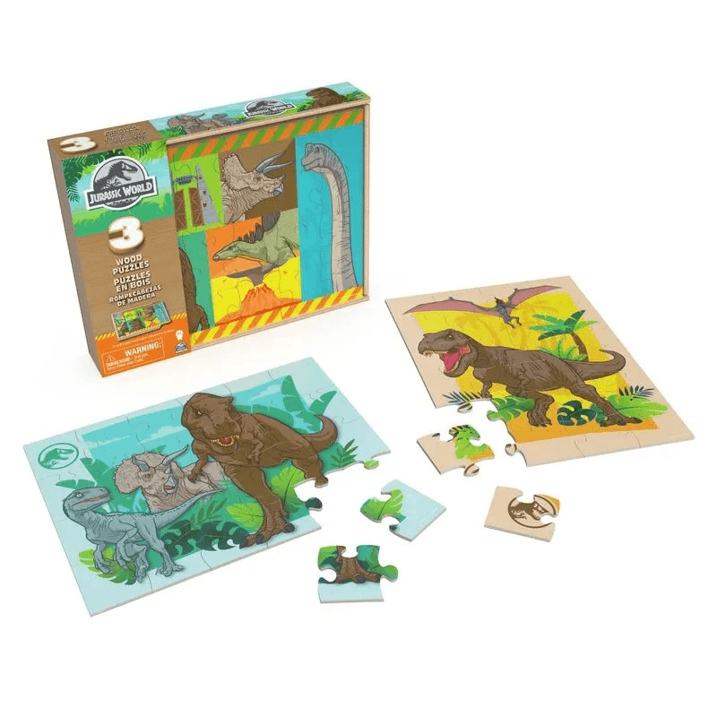 Spin Master Jurassic World 6070468 3 Rompecabezas Mader