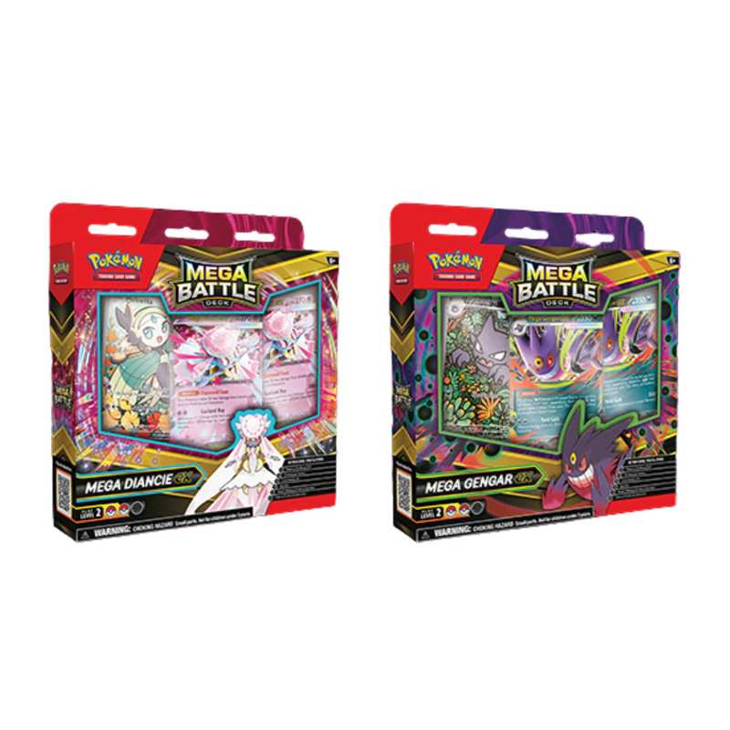 Pokémon 10-10131-101 Tcg Mega Battle Deck Mega Gengar Ex Mega Diancie Ex Master Ingles