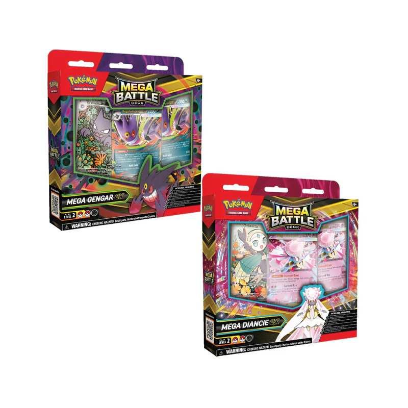 Pokémon 10-10131-101 Tcg Mega Battle Deck Mega Gengar Ex Mega Diancie Ex Master Ingles
