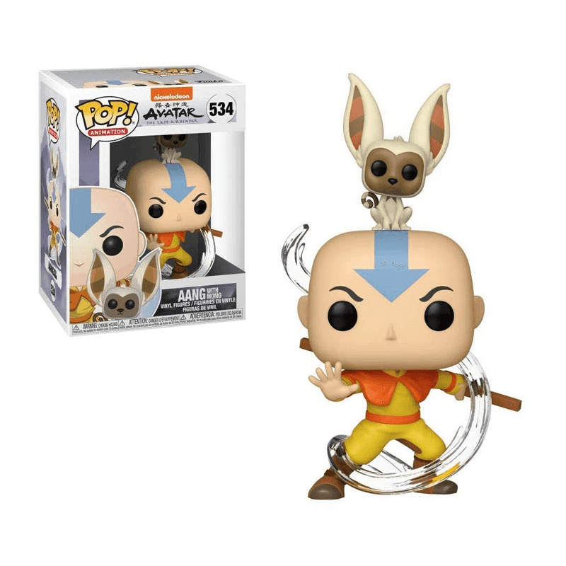 Funko Pop! 36463 Buddy Avatar Aang Con Momo Figura De Vinil