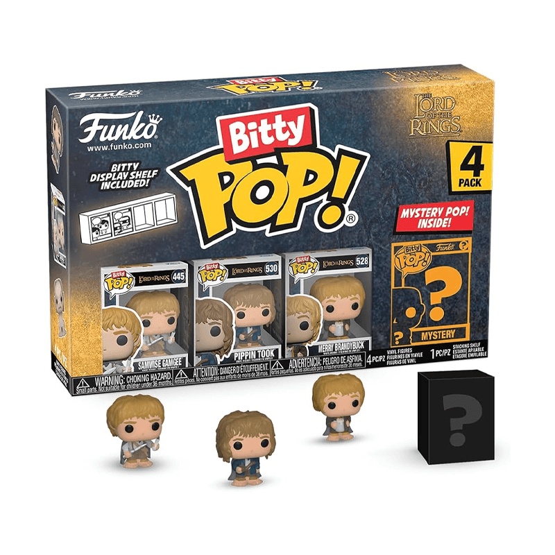Funko Pop! 75473 Bitty El Senor De Los Anillos Paquete De 4 Figuras Surtido