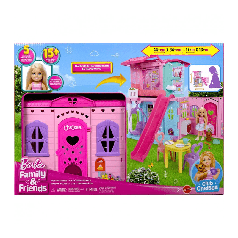 Mattel Barbie Jfw49-0 Chelsea Casa Desplegable
