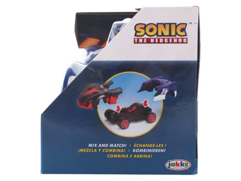 Jakks Pacific Sonic 431514 Figura 2.5 Pulgadas Con Vehiculo Italian Racer Surtido Ola 2