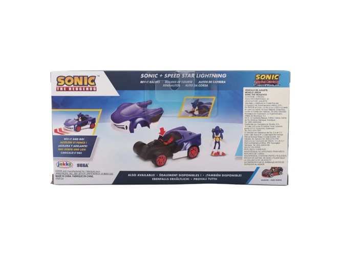 Jakks Pacific Sonic 431514 Figura 2.5 Pulgadas Con Vehiculo Italian Racer Surtido Ola 2