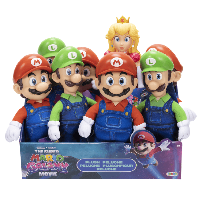 Jakks Pacific Super Mario Galaxy 432354 Peluche Proyecto Basico Rotomoldeado Surtido