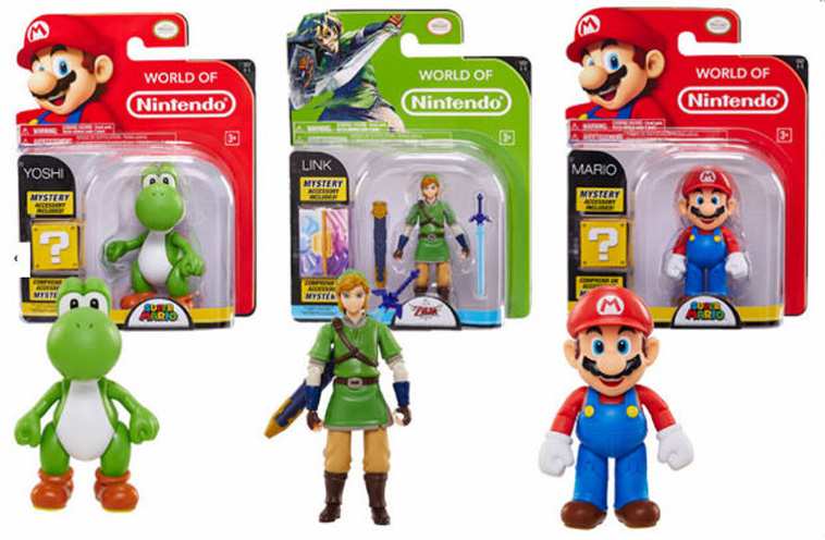 Jakks Pacific Nintendo 428604 Figuras Zelda Mezcla De Franquicias Ola 4 De 4 Pulgadas