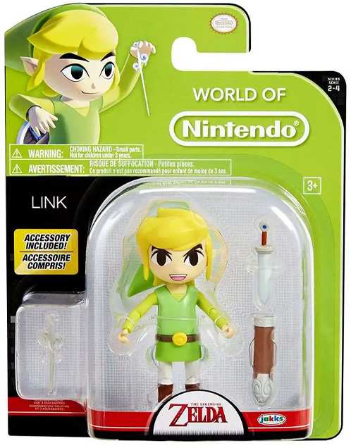 Jakks Pacific Nintendo 428604 Figuras Zelda Mezcla De Franquicias Ola 4 De 4 Pulgadas