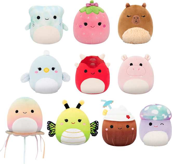 Jazwares Squishmallows Sqcr08637 Fuzzamallows Peluche Pequeno Surtido