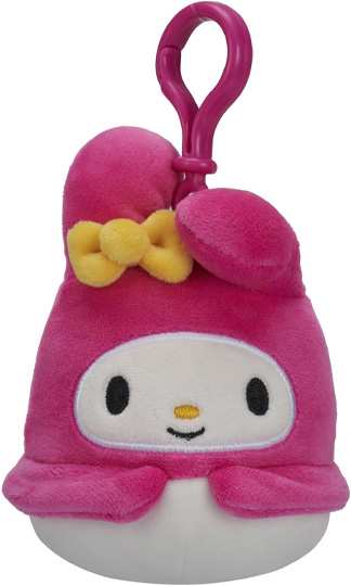 Jazwares Squishmallows Sqsn01342 Hello Kitty Y Amigos Kawaii Peluche Clip 3.5 Pulgadas