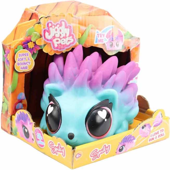 Eolo Toys  Jp015-Bl Jiggly Pets Erizo Con Sonidos Corre Y Rueda Color Azul