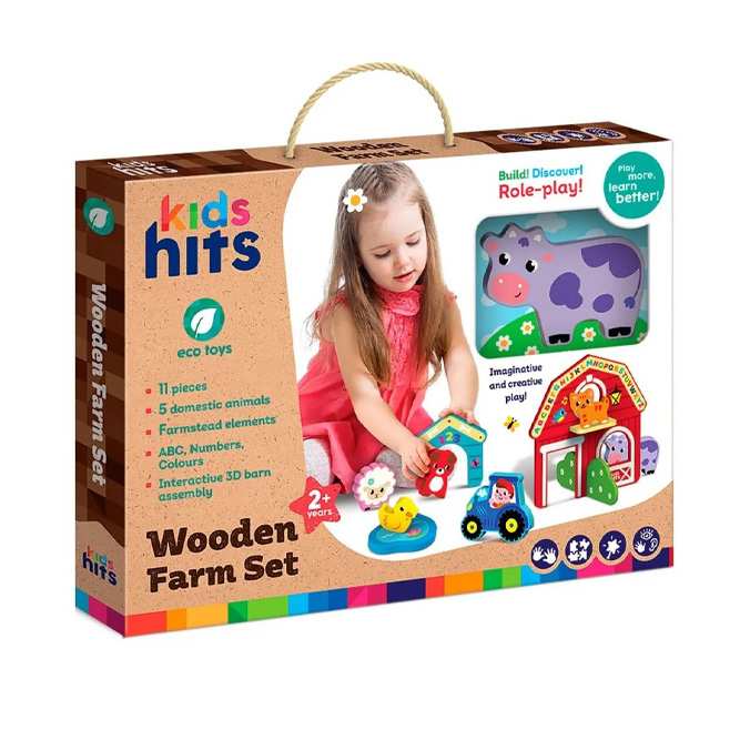 Kids Hits  Kh20-008 Juego De Granja De Madera