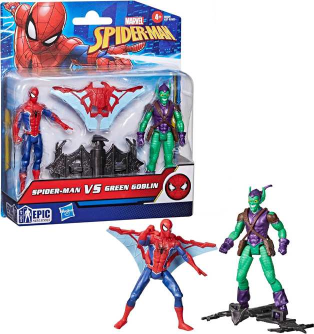 Hasbro Marvel G0303 Spider Man Figura Batalla 4 Pulgadas