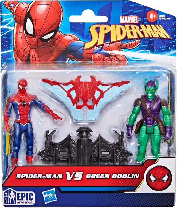 Hasbro Marvel G0303 Spider Man Figura Batalla 4 Pulgadas