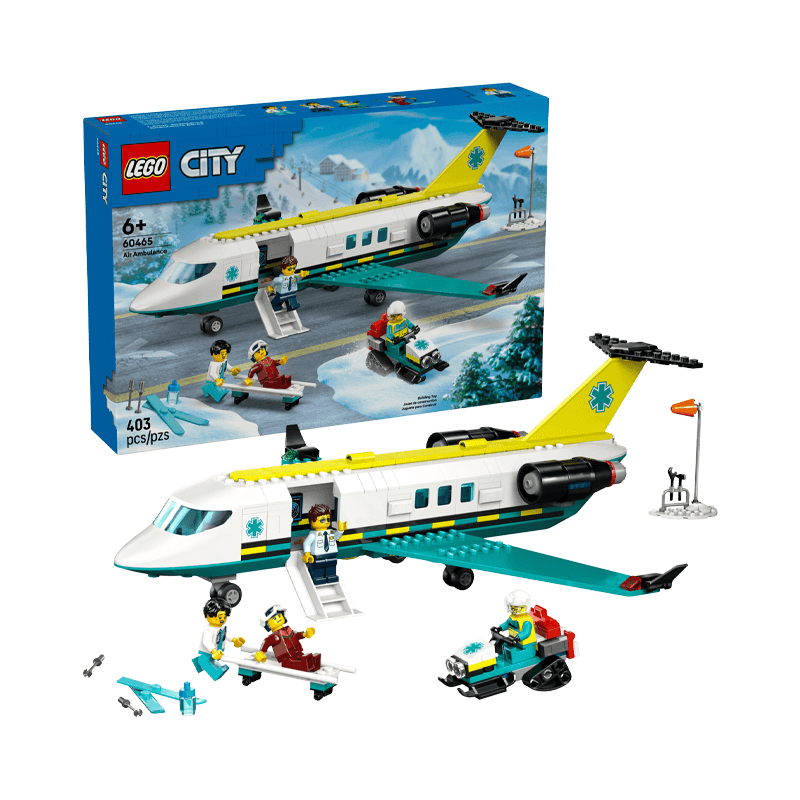 Lego City 60465 Avion Ambulancia Aerea De Emergencia